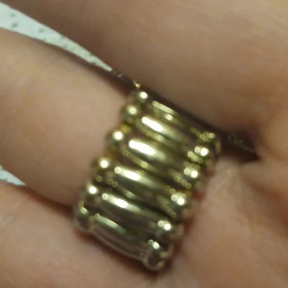 Colorful Vintage Gemstone Brooch and Black Gem Ring Set - Picture 8 of 14